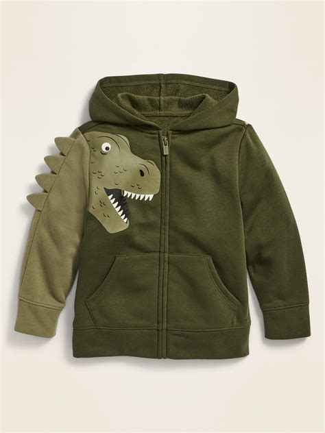 Unisex Dino Critter Zip Hoodie For Toddler Old Navy Baby Boy