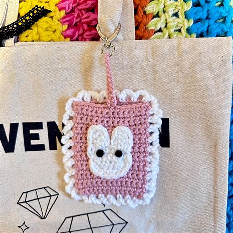 Pink Newjeans Crochet Photocard Holder Etsy