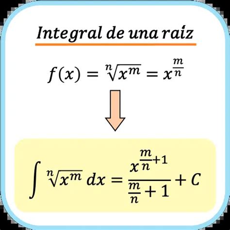 Integral De Una Ra Z F Rmula Y Ejercicios Resueltos