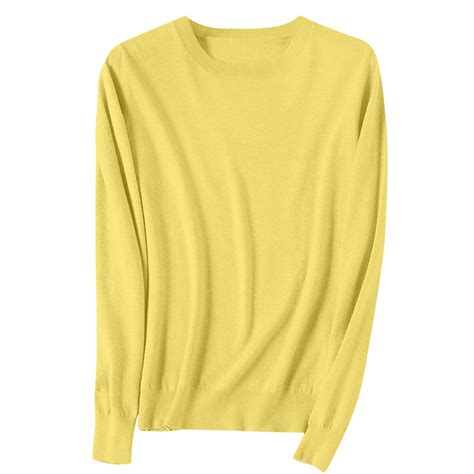 Base Layer Sweaters For Women Solid Long Sleeve Round Neck Loose Pullover Tops Soft Warm