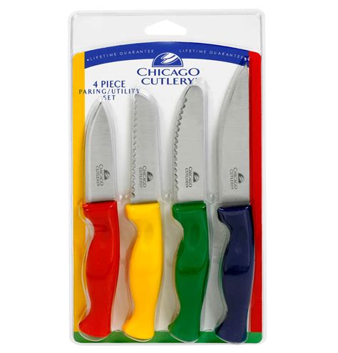 Chicago Cutlery 4 Pc Paring Knife Set