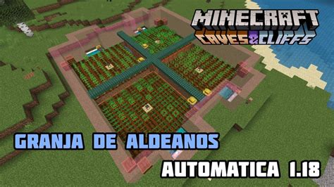 Granja De Aldeanos Automática Minecraft Bedrock 1 19 1 18 LA MEJOR