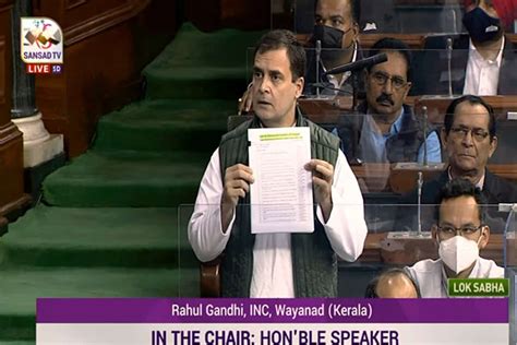 Rahul Gandhi Raises Farmers Issue In Lok Sabha Demands Compensation The Siasat Daily Archive