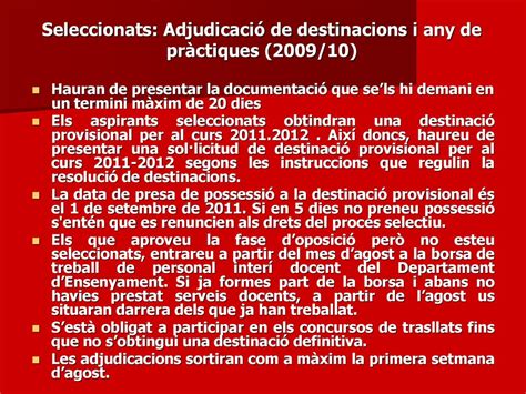 Breu Guia Per A Con Ixer El Funcionament De Les Oposicions Ppt Descargar