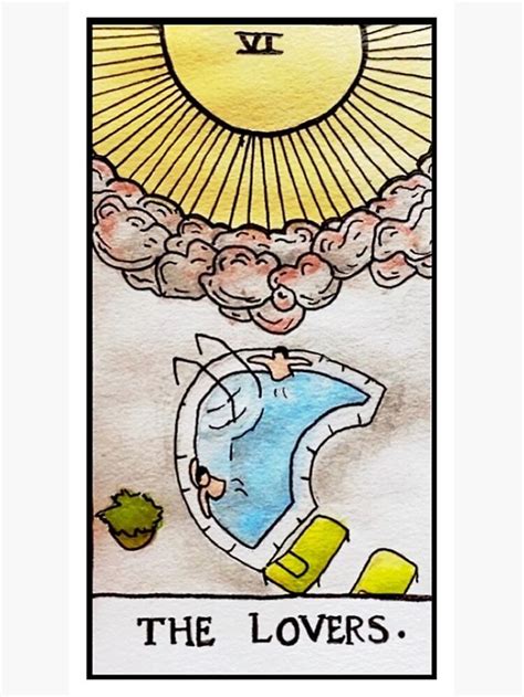 The Lovers Two Bros Chillin In A Hot Tub Vine Meme Tarot Card Sticker For Sale By