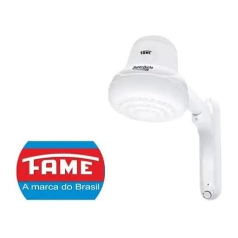 Super Ducha Fame Eletrônica 4500W Resistência Blindada Branco Shopee