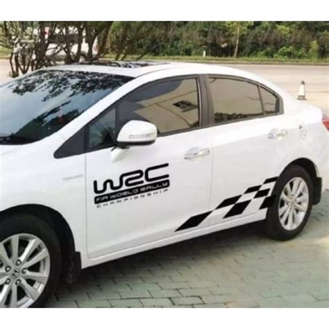 Jual Stiker Mobil Cutting Sticker Body Samping Mobil Sedan Shopee