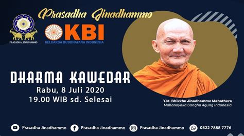 Live Dharma Kawedhar Y M Bhikkhu Jinadhammo Mahathera Youtube