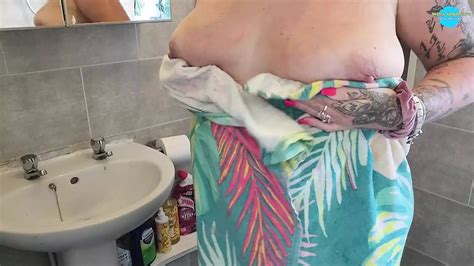 Cleaning The Bathroom With My Tits Out British Housewife Porn Xhamster
