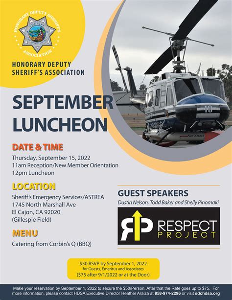 Upcoming Events San Diego Honorary Deputy Sheriffs Association