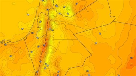 الأردن درجات الحرارة العُظمى يوم الإثنين قد تكون الأقل مُنذ قرابة 90