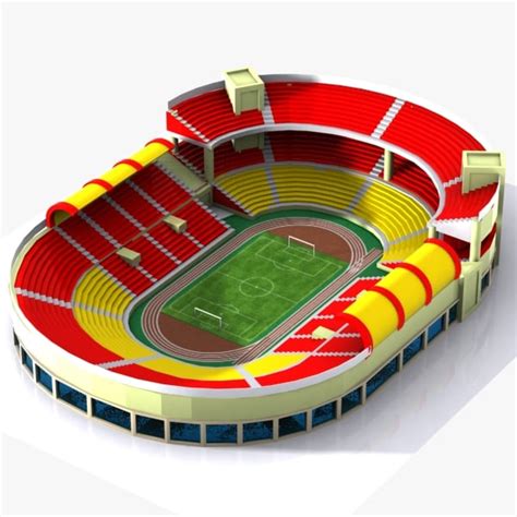 3d cartoon stadium toon