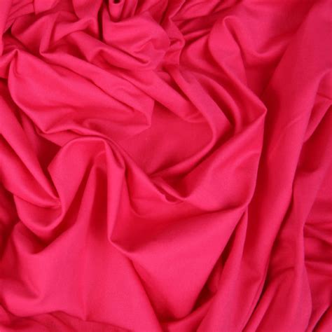 Hot Pink Cotton Jersey Bloomsbury Square Dressmaking Fabric