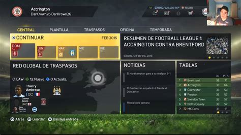 Directo Fifa Modo Carrera Road To Glory Accrington A Divisi N