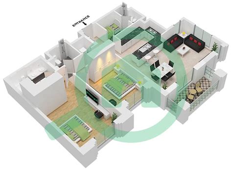 Floor Plans For Type Unit B Unit Bedroom Apartments In