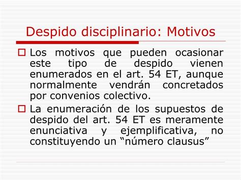 Ppt Despido Disciplinario Powerpoint Presentation Free Download Id