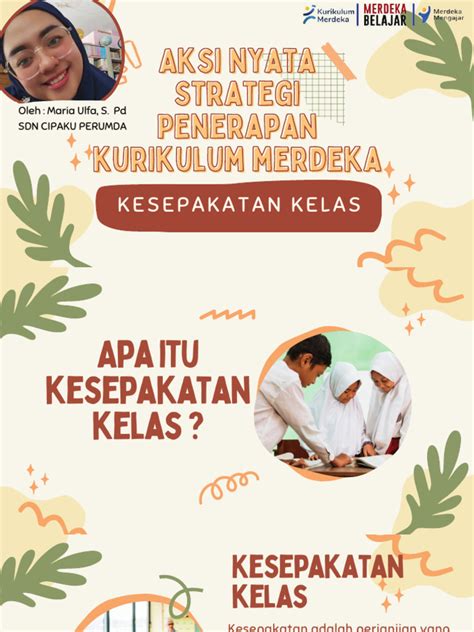 Aksi Nyata Kurikulum Merdeka Membuat Kesepakatan Kelas Maria Ulfa