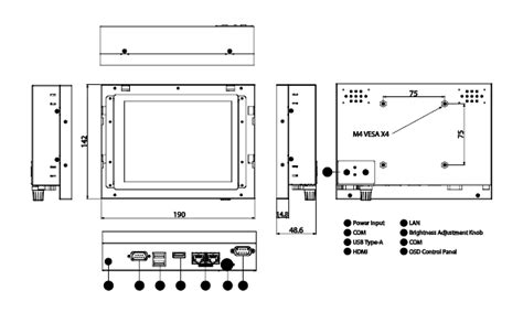 Datasheet R06IE3S OFA1 6 5 Open Frame Panel PC Winmate