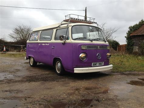 Purple Vw Late Bay Camper We Did Some Work On A While Back Facebook