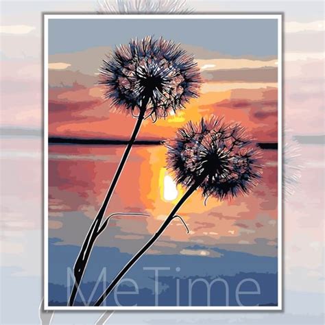 Dandelion in Sunset - MeTime Art