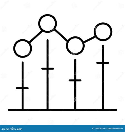 Growing Stocks Graph Line Icon Diagram Vector Illustration Isolated On