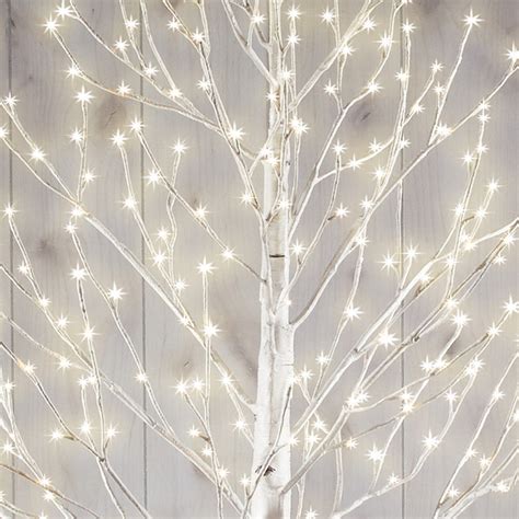 Ft M Indoor Outdoor Fully Lit Birch Twig Tree With Led