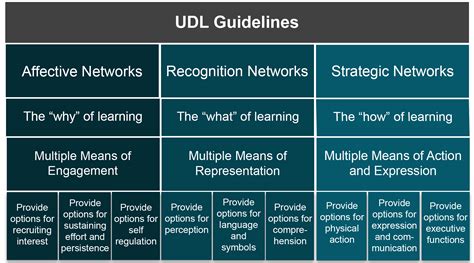 The Universal Design For Learning Udl Guidelines Describe Ways Teachers