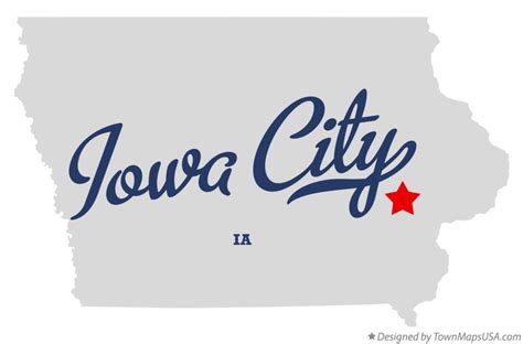 Map of Iowa City, IA, Iowa