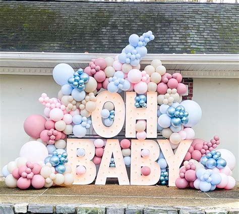 Oh Baby gender reveal balloons - Fashion Balloons