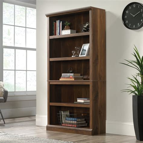 Sauder Select Engineered Wood Shelf Bookcase In Grand Walnut Cymax