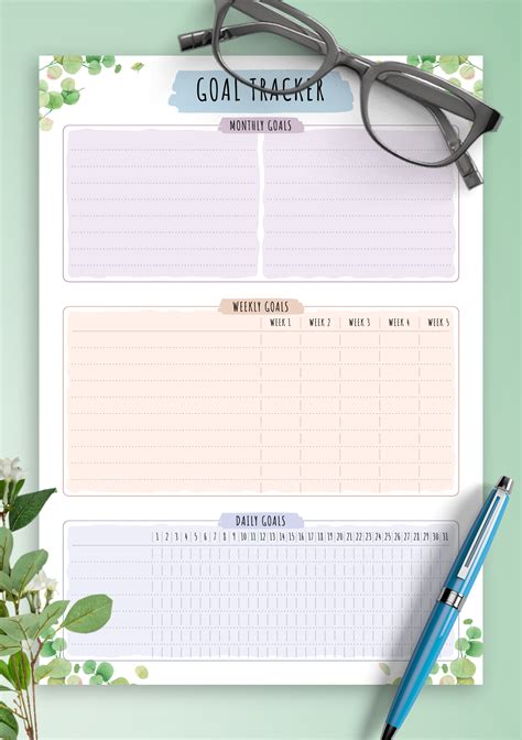 Goal Tracker Printable