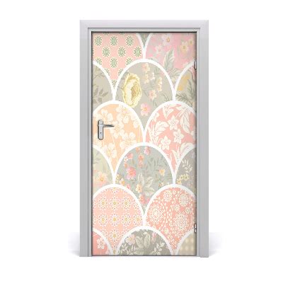 Autocollant De Porte Fleuri Motif Tulup Fr