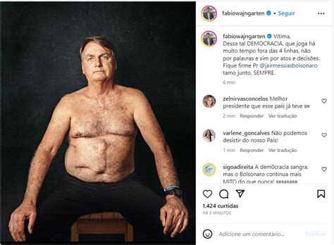 Wajngarten Posta Foto De Bolsonaro Sem Camisa V Tima Da Tal