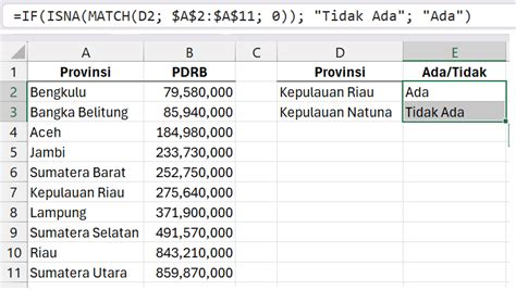 Rumus MATCH Excel Fungsi Dan Penggunaan Excelandor 2025