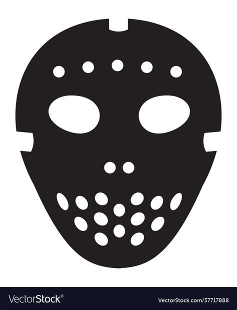 Hockey goaltender mask Royalty Free Vector Image