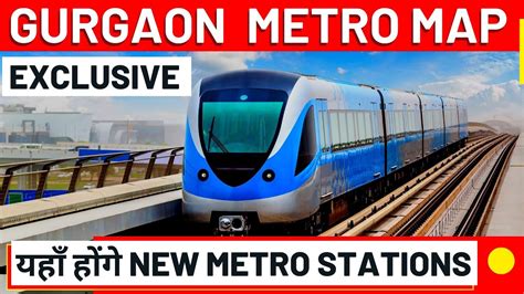 Gurgaon Metro Map New Metro Stations Huda City Centre To