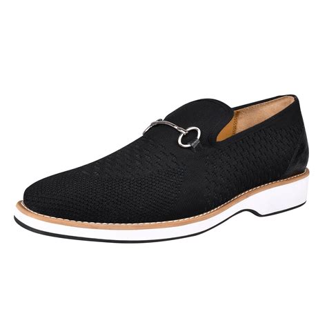 Libertyzeno Mens Casual Slip On Loafers Shoes Black 105