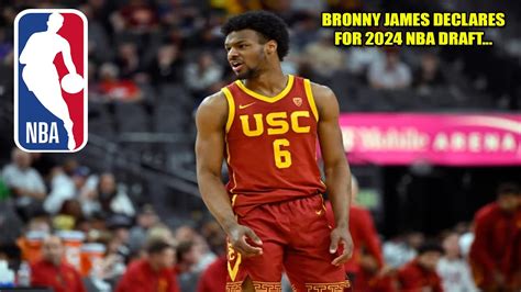 Bronny James Declares For The 2024 Nba Draft Youtube