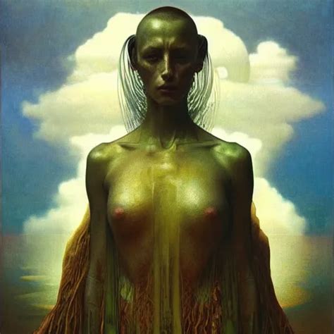 Cyber Nomad By Zdzis Aw Beksinski Iris Van Herpen Stable Diffusion