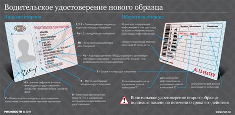 Образец водительских прав, как выглядят права, из чего состоят ...