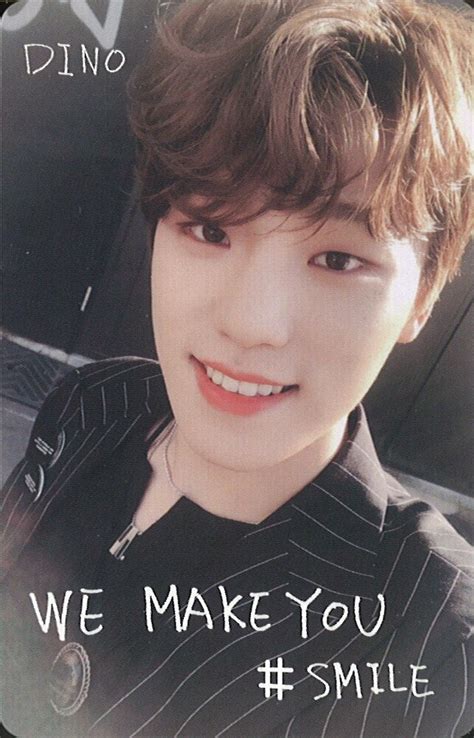 Seventeen We Make You Carat Edition Dino Trading Card Smile