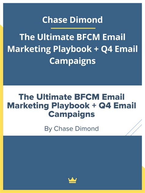 Chase Dimond The Ultimate Bfcm Email Marketing Playbook Q Email