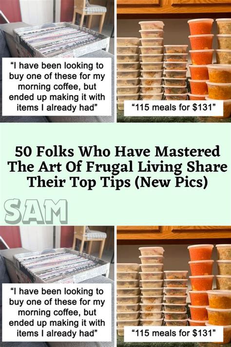 Folks Who Have Mastered The Art Of Frugal Living Share Their Top