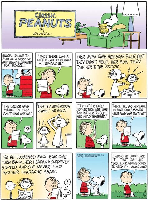 Peanuts By Charles Schulz For November Gocomics