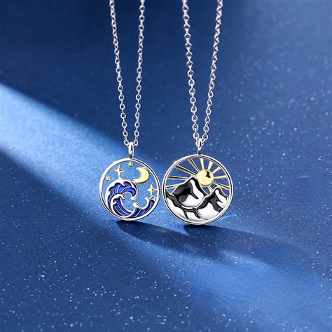 Sun And Moon Couple Necklace Flash Sales Bellvalefarms