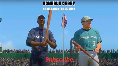 Mlb The Show Homerun Derby Babe Ruth Vs Hank Aaron Youtube