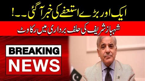 Breaking News L Another Big Resignation Before Shahbaz Sharif Oath