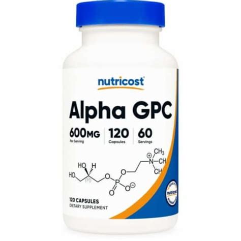 Nutricost Alpha GPC Supplement 600mg Enhance Cognitive Performance