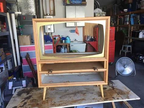 I Built A Mcm Television Cabinet For A Flatscreen Tv Imgur Look