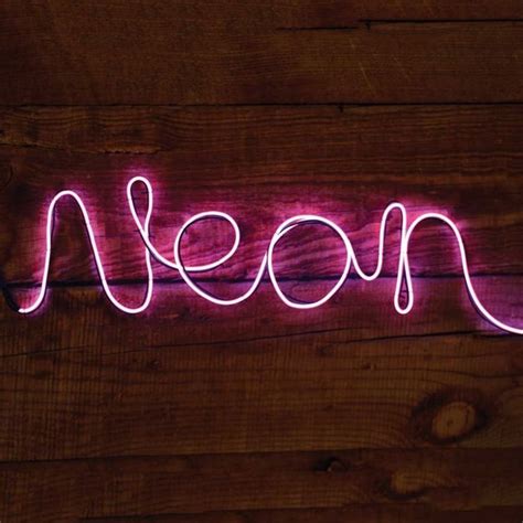 Neon Leuchtschrift Diy Pink